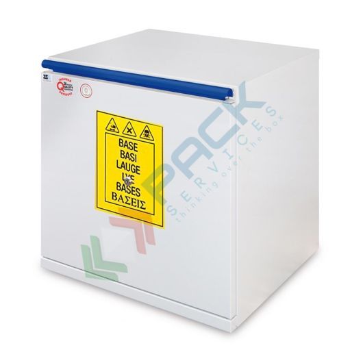 Armadio di sicurezza per lo stoccaggio combinato di prodotti chimici e basi, Mis. 595 L x 520 P x 720 H mm, apertura a cassettone