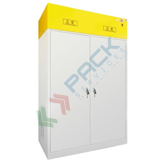 [CITO-C2] Armadio per prodotti cito tossici chemioterapici, Mis. 1140 L x 600 P x 1900 H mm, 2 porte cieche