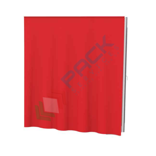[CNT-T3000] Telo completo di agganci per copertura frontale container 2-4 cisterne, Mis. 2670 L x 3000 H mm, colore rosso RAL 3000