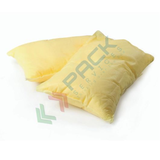 Cuscini assorbenti per chimici, Mis. 40 x 40 cm, capacità assorbimento per cuscino 8,9 Lt - totale 89 Lt, conf. 10 pz
