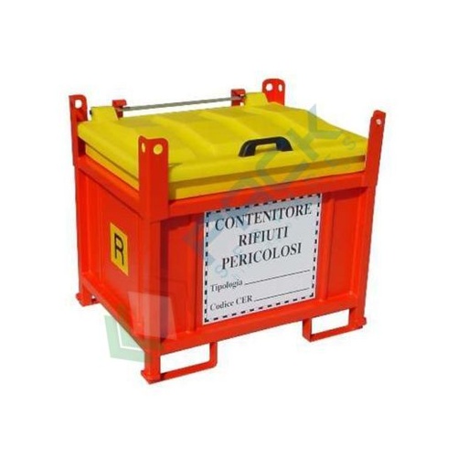 [DANG-CH550] Contenitore per la raccolta di rifiuti pericolosi, capacità 550 Lt, telaio chiuso