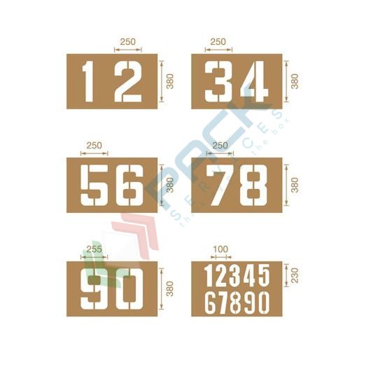 [DIM-K2] Dime per segnaletica di sicurezza orizzontale, in cartone rinforzato, Kit N. 2