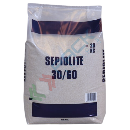 [DIMO-020] Sepiolite assorbente super fine (30/60) per lo sversamento universale, sacco da 20 Kg, capacità di assorbimento 16 Lt