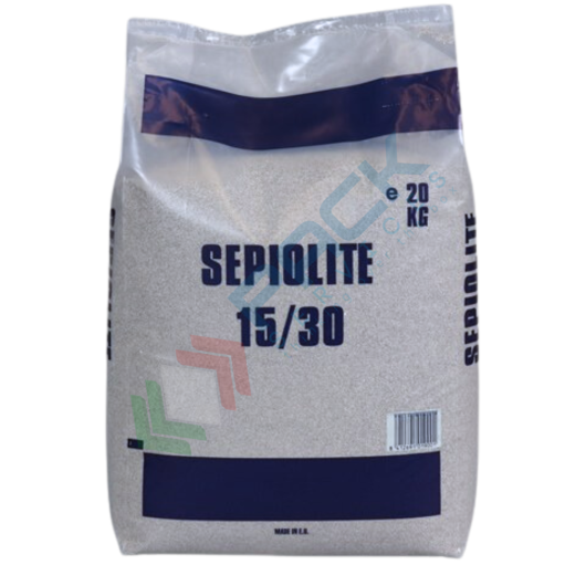 Sepiolite assorbente fine (15/30) per lo sversamento universale, sacco da 20 Kg, capacità di assorbimento 16 Lt