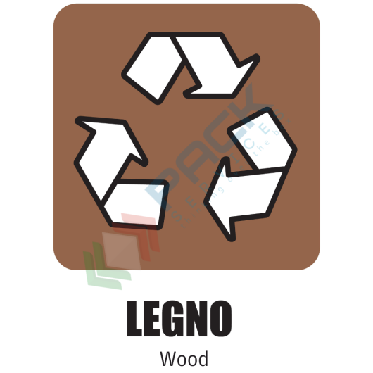 [ECO-ADV/LGN] Adesivo per la raccolta di LEGNO