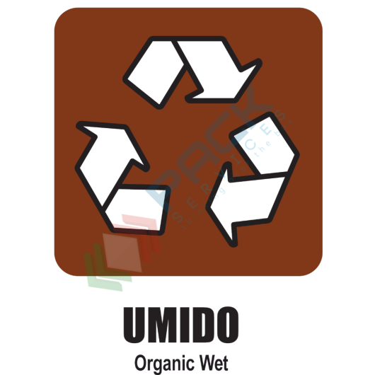 [ECO-ADV/RGN] Adesivo per bidoni raccolta differenziata UMIDO