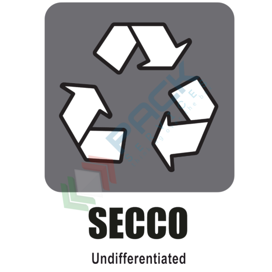 Adesivo per bidoni raccolta differenziata SECCO