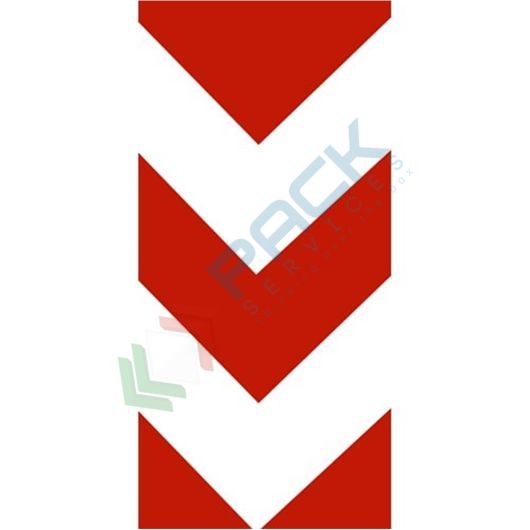 [ECO-CAT1040] Adesivo catarifrangente classe 1, Mis. 10 x 40 cm, ideale per cassonetti raccolta differenziata