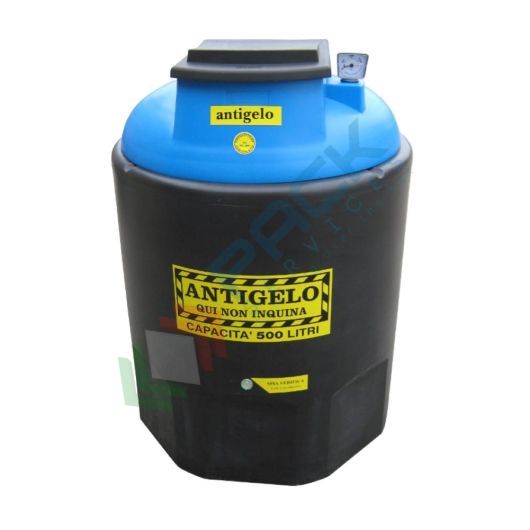 [ECOIL0500A-1] Contenitore per la raccolta di olio esausto, in plastica (PE), capacità 500 Lt, ideale per olio antigelo usato