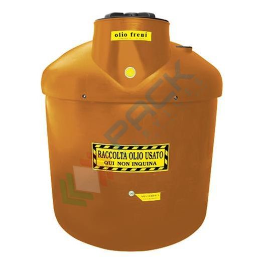 [ECOIL1200AR-1] Contenitore per la raccolta di olio esausto, in plastica (PE), capacità 1200 Lt, ideale per olio freni usato