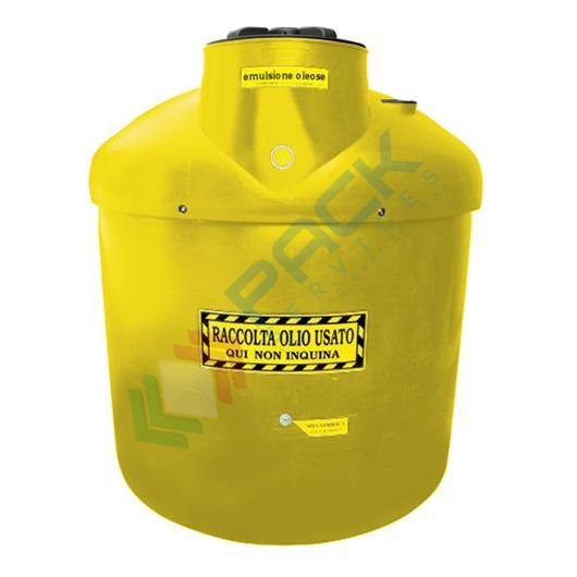 [ECOIL1200G-1] Contenitore per la raccolta di olio esausto, in plastica (PE), capacità 1200 Lt, ideale per emulsioni oleose usate