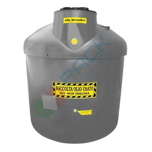 [ECOIL1200GR-1] Contenitore per la raccolta di olio esausto, in plastica (PE), capacità 1200 Lt, ideale per olio idraulico usato