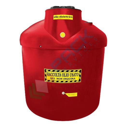 [ECOIL1200R-1] Contenitore per la raccolta di olio esausto, in plastica (PE), capacità 1200 Lt, ideale per olio dielettrico usato