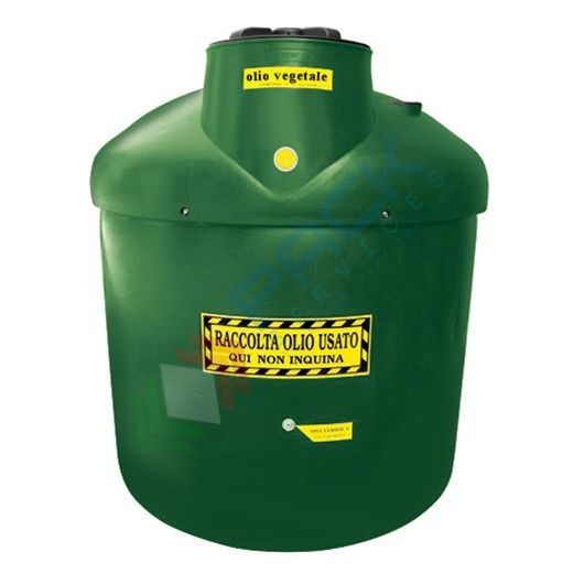 [ECOIL1200V-1] Contenitore per la raccolta di olio esausto, in plastica (PE), capacità 1200 Lt, ideale per olio vegetale usato