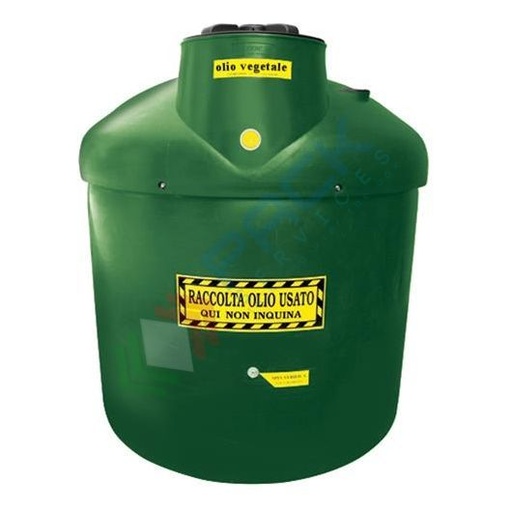 [ECOIL1200V-1] Contenitore per la raccolta di olio esausto, in plastica (PE), capacità 1200 Lt, ideale per olio vegetale usato