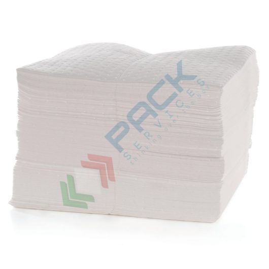 [F-OL5040/300] Panni assorbenti per oli ed idrocarburi, 300 gr, Mis. 50 x 40 cm, capacità assorbimento per foglio 1 Lt - totale 100 Lt, conf. 100 pz