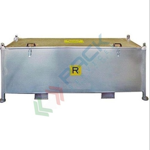 [FLUO-MZ] Contenitore per la raccolta di tubi al neon esausti, in acciaio zincato, capacità 1000 Lt