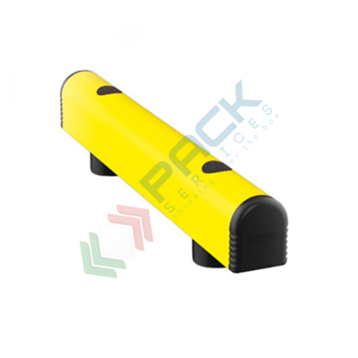 [GUAR-1000] Guardrail di protezione a singola barriera, lunghezza 1000 mm, colore giallo RAL 1018