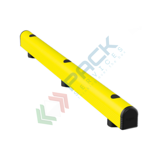 [GUAR-2000] Guardrail di protezione a singola barriera, lunghezza 2000 mm, colore giallo RAL 1018