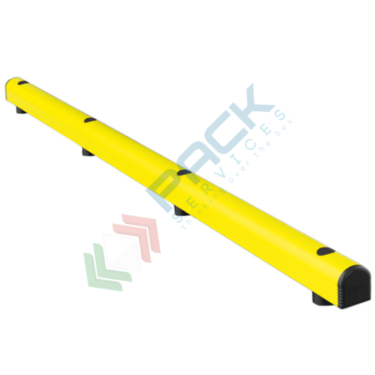 [GUAR-4000] Guardrail di protezione a singola barriera, lunghezza 4000 mm, colore giallo RAL 1018