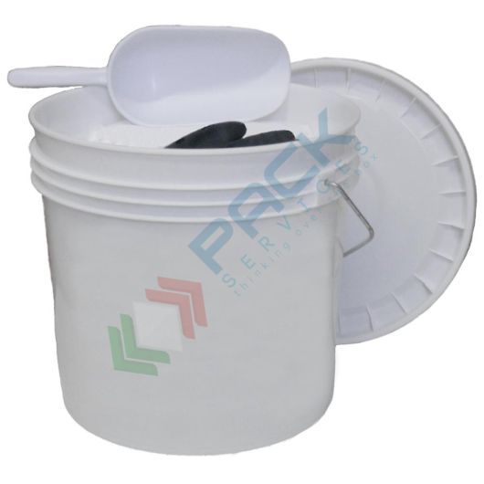 [KIT-ASP025] Kit di pronto intervento per acido solforico, portatile, capacità assorbimento/neutralizzazione 25 Lt, confezionato in secchio in plastica