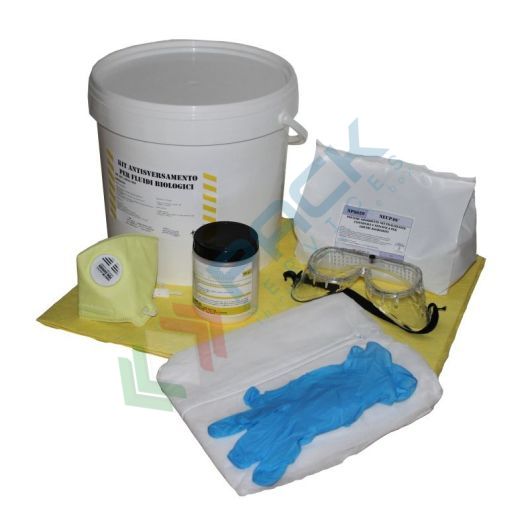[KIT-BGL002] Kit di pronto intervento per liquidi biologici, confezionato in secchio con manico