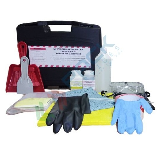 [KIT-MSA040] Kit di pronto intervento per mezzi di trasporto avanzati, confezionato in valigetta in polipropilene robusta e resistente agli urti