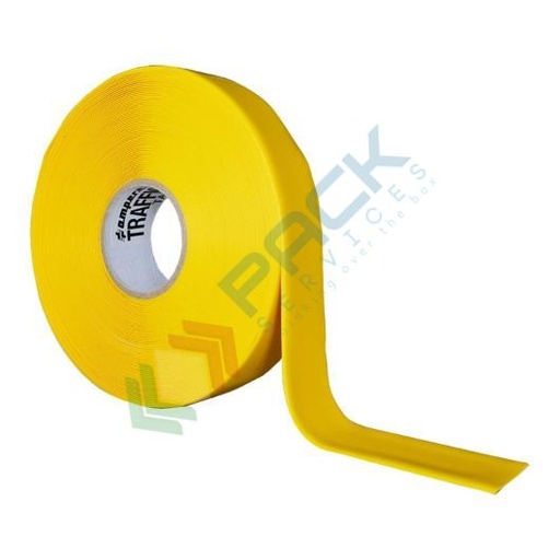 [NST03-GIA] Nastro adesivo per segnaletica a pavimento, in gomma ad alta resistenza, Mis. 50 mm x 30 mt, colore giallo