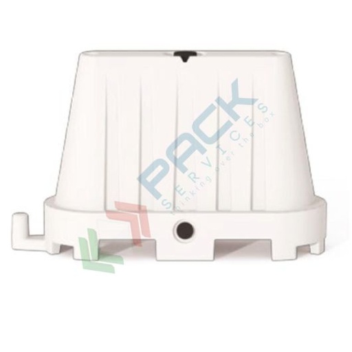 [ONEW-BIA] Barriera stradale spartitraffico impilabile, in plastica (PE), con giunto basso, colore bianco