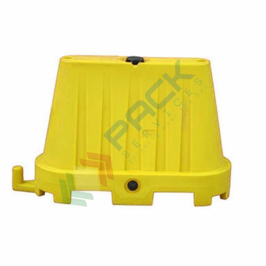 [ONEW-GIA] Barriera stradale spartitraffico impilabile, in plastica (PE), con giunto basso, colore giallo