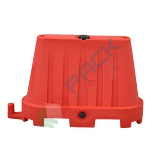 [ONEW-ROS] Barriera stradale spartitraffico impilabile, in plastica (PE), con giunto basso, colore rosso
