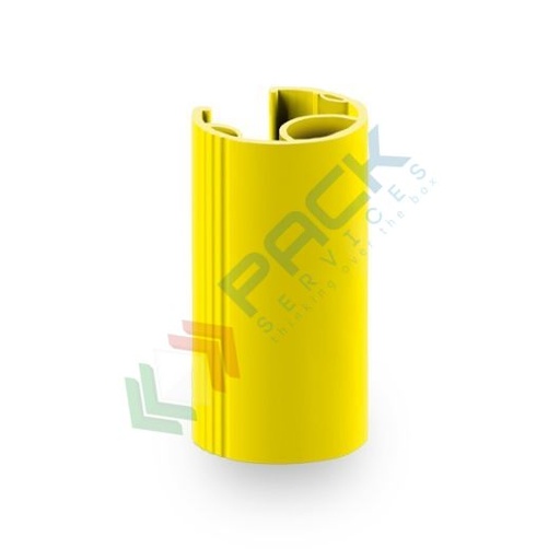 [PACK-L400] Protezione per scaffalature montante grande, altezza 400 mm, colore giallo RAL 1018