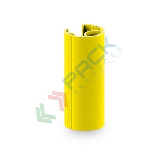 [PACK-M600] Protezione per scaffalature montante medio, altezza 600 mm, colore giallo RAL 1018
