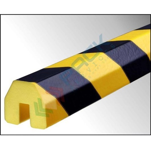 [PRF1-BB] Profilo flessibile paracolpi multiuso, 1 metro, tipo BB incastro