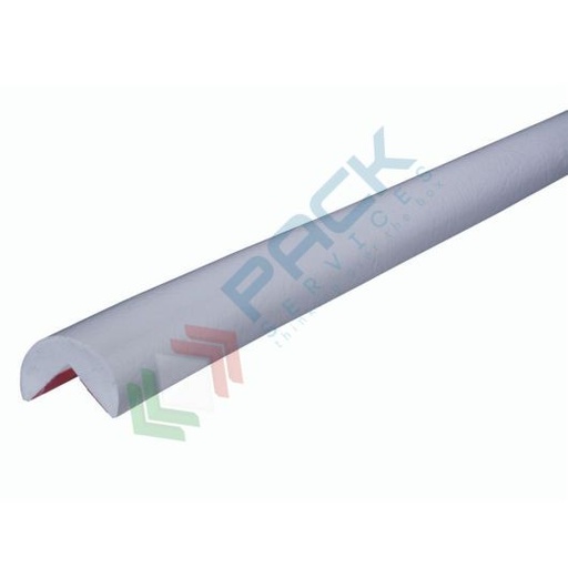 [PRF5-A/B] Profilo flessibile paracolpi multiuso, 5 metri, tipo A angolare, colore bianco