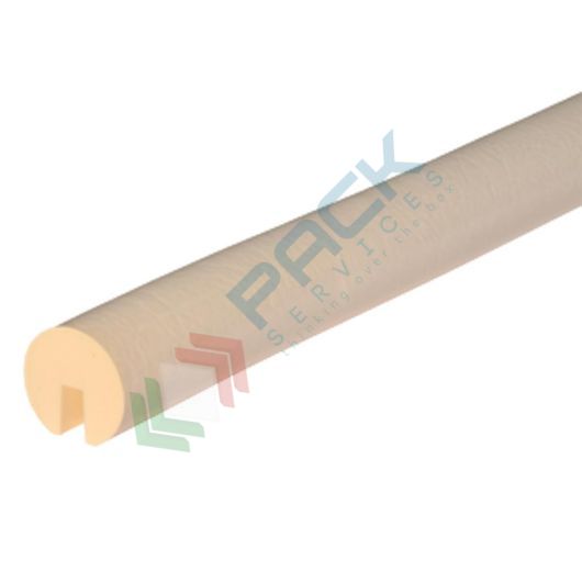 [PRF5-B/B] Profilo flessibile paracolpi multiuso, 5 metri, tipo B incastro, colore bianco