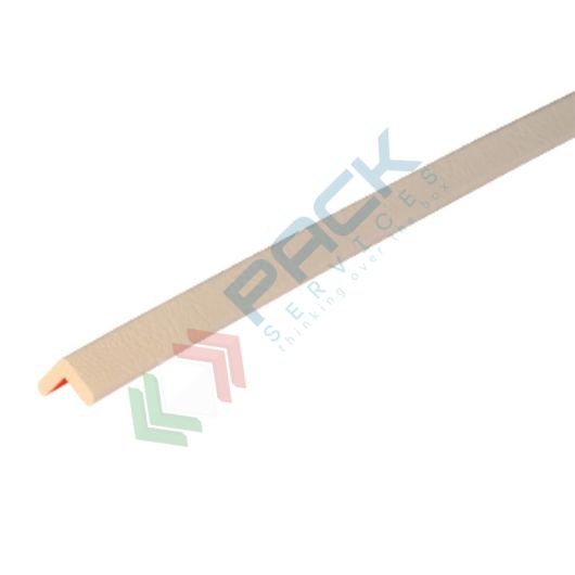 [PRF5-E/B] Profilo flessibile paracolpi multiuso, 5 metri, tipo E angolare, colore bianco