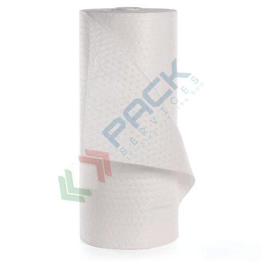 [R-OL5040/300] Rotolo assorbente per oli ed idrocarburi, 300 gr, Mis. 50 mt x 40 cm, capacità assorbimento totale 100 Lt, conf. 1 pz