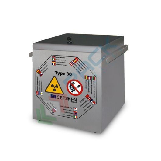 [RAD-A1] Armadio di sicurezza per infiammabili Type 30 e radioattivi con carrello per il trasporto, Mis. 340 L x 340 P x 400 H mm