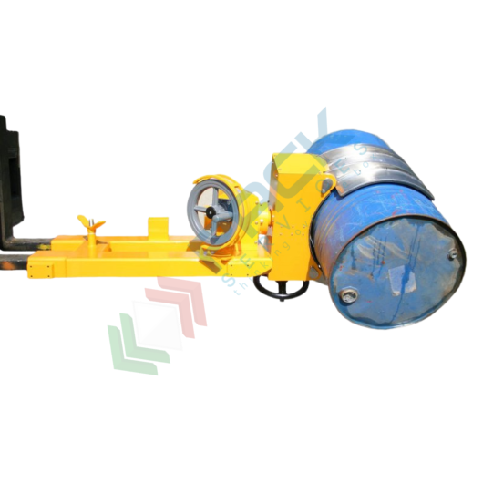 [RBLFS007] Girafusti manuale laterale a diametro variabile, in acciaio verniciato, inforcabile, Mis. 1750 L x 750 P x 450 H mm, ideale per fusti in metallo e plastica