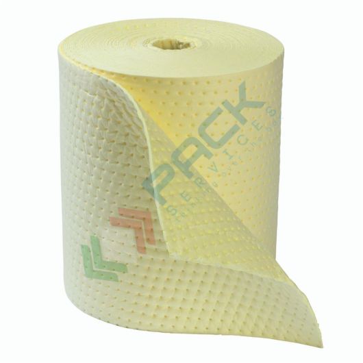 [RTL-CH04040/R] Rotolo assorbente per chimici, versione rinforzata, Mis. 40 mt x 50 cm, capacità assorbimento totale 118 Lt, conf. 1 pz
