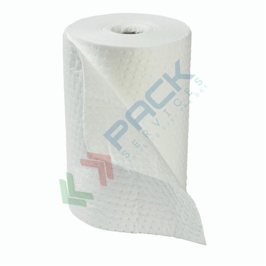 [RTL-OL05040/R] Rotolo assorbente per oli ed idrocarburi, versione rinforzata, Mis. 40 mt x 50 cm, capacità assorbimento totale 121 Lt, conf. 1 pz