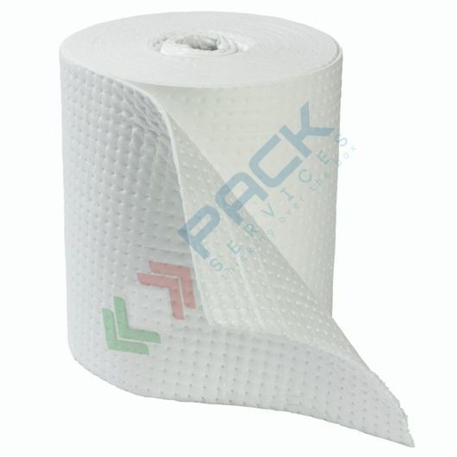 [RTL-OL10040/R] Rotolo assorbente per oli ed idrocarburi, versione rinforzata, Mis. 40 mt x 100 cm, capacità assorbimento totale 242 Lt, conf. 1 pz