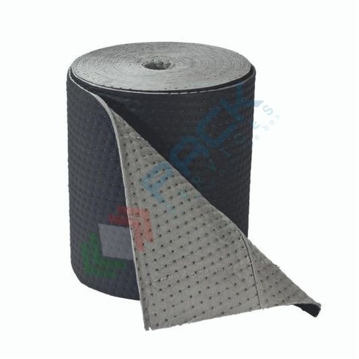 [RTL-UN10040/R] Rotolo assorbente universale, versione rinforzata, Mis. 40 mt x 100 cm, capacità assorbimento totale 242 Lt, conf. 1 pz