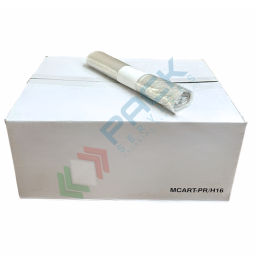[SAC5060-TRA(40)] Scatola da 40 rotoli da 25 sacchetti per spazzatura, Mis. 50 x 60 cm, spess. 16 my, 27 Lt, 22,5 gr. ideali per bidoni raccolta differenziata, colore neutro