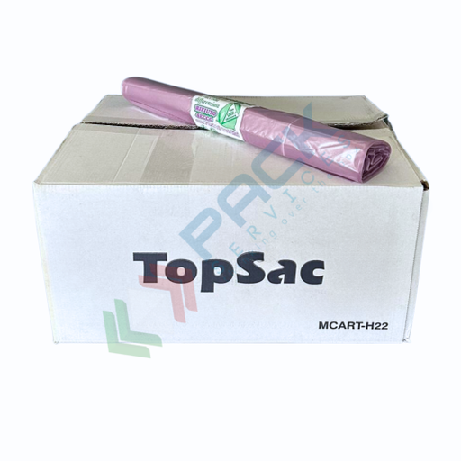 [SAC70110-VIO(30)] Scatola 30 rotoli da 10 sacchetti per spazzatura, Mis. 70 x 110 cm, spess. 30 my, 110 Lt, 42 gr. ideali per bidoni raccolta differenziata, colore viola