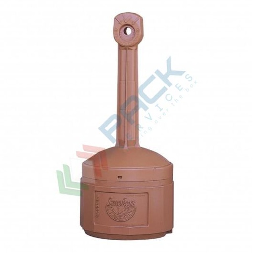 [SMC-15T] Contenitore per mozziconi di sigaretta, autoestinguente, capacità 15 Lt, colore marrone