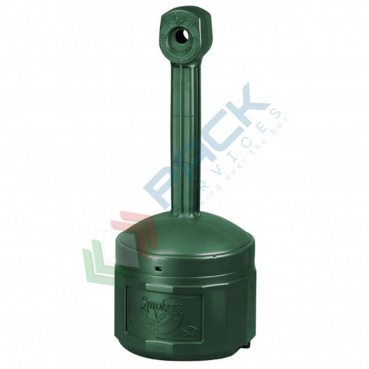 [SMC-15V] Contenitore per mozziconi di sigaretta, autoestinguente, capacità 15 Lt, colore verde