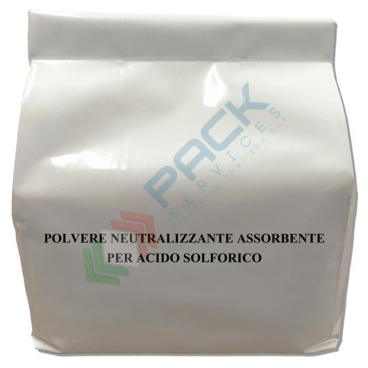 [SOLF-500050] Polvere assorbente neutralizzante per acido solforico, sacco da 5 Kg, rapporto Kg/Lt 0,54