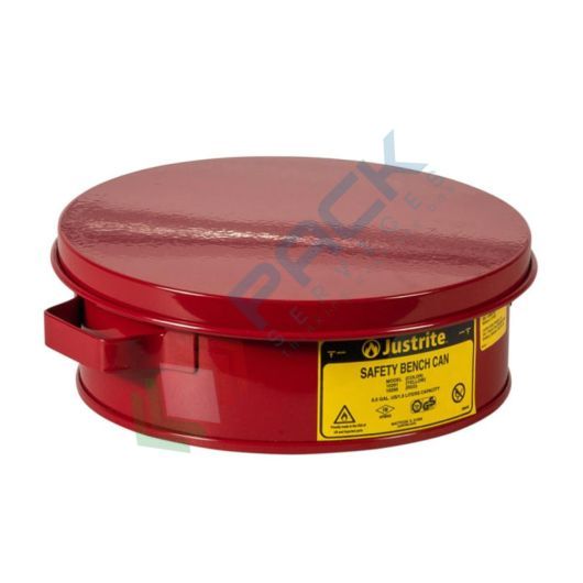 [TAN-B2R] Tanica di sicurezza da banco, capacità 2 Lt, per la pulizia di pezzi di piccole dimensioni, colore rosso